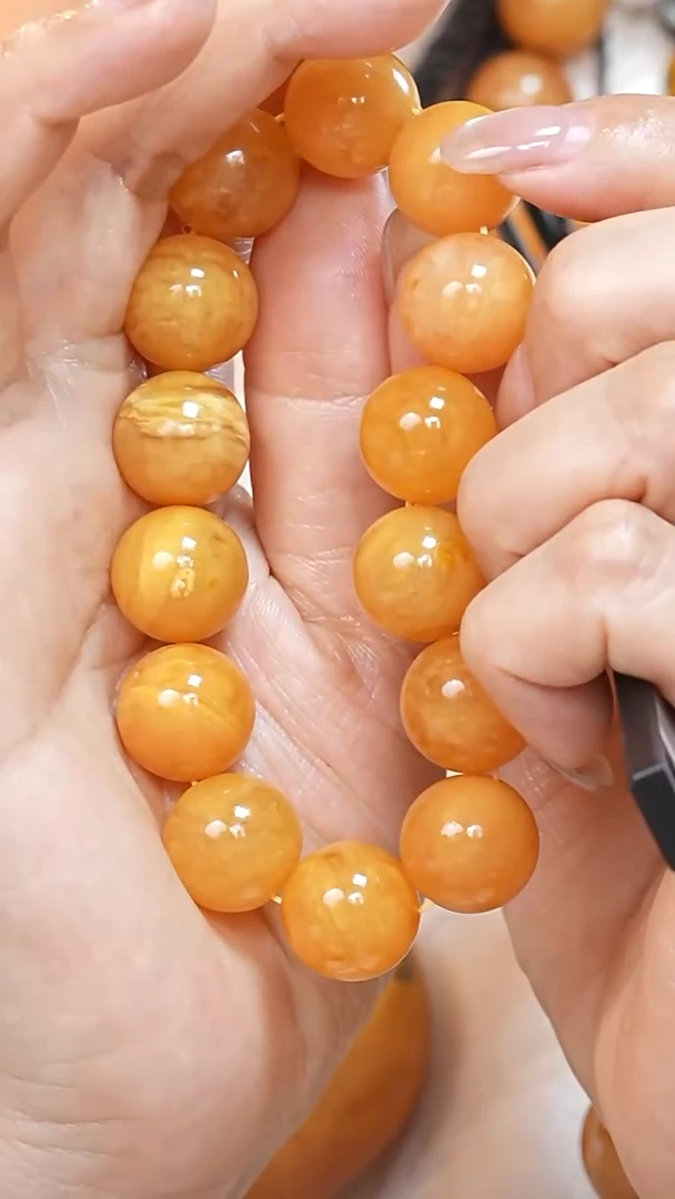 蜜蜡颈饰未镶嵌6356天然蜜蜡珠宝奇石云端妖孽全部保真