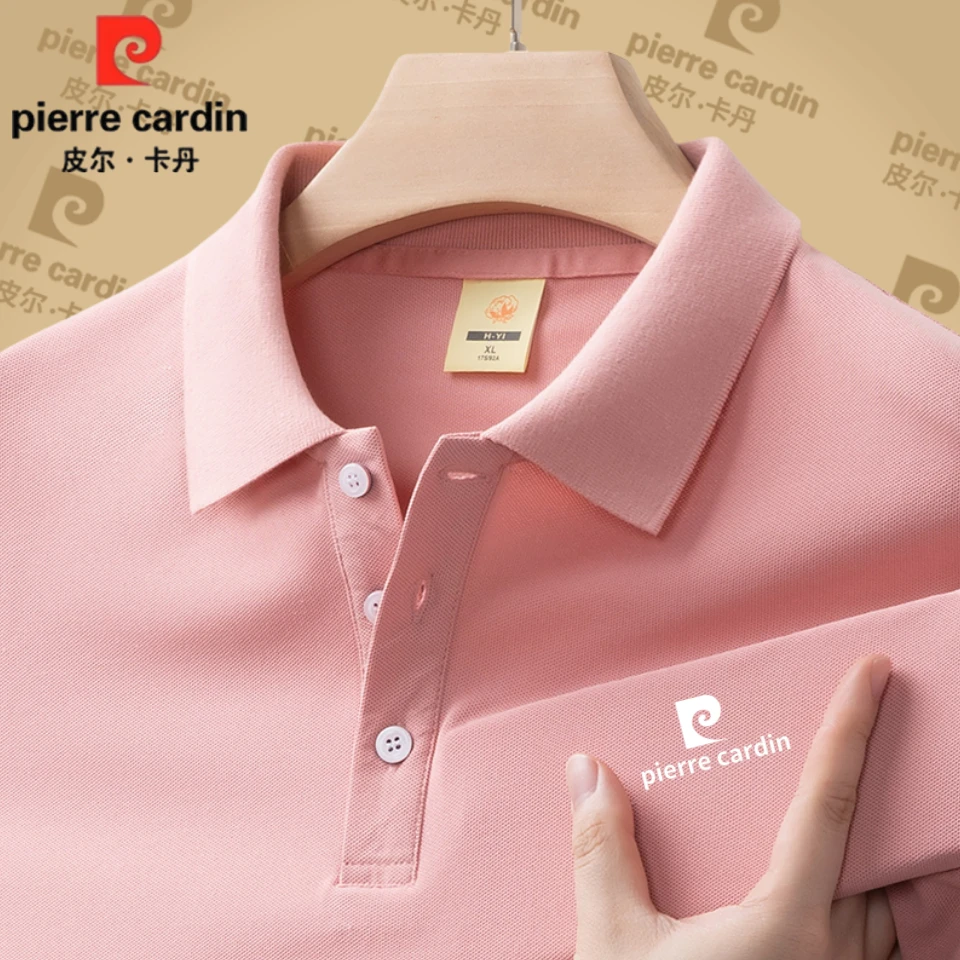 皮尔卡丹专柜！夏季新款100%纯棉潮流POLO衫商务休闲百搭透气短袖