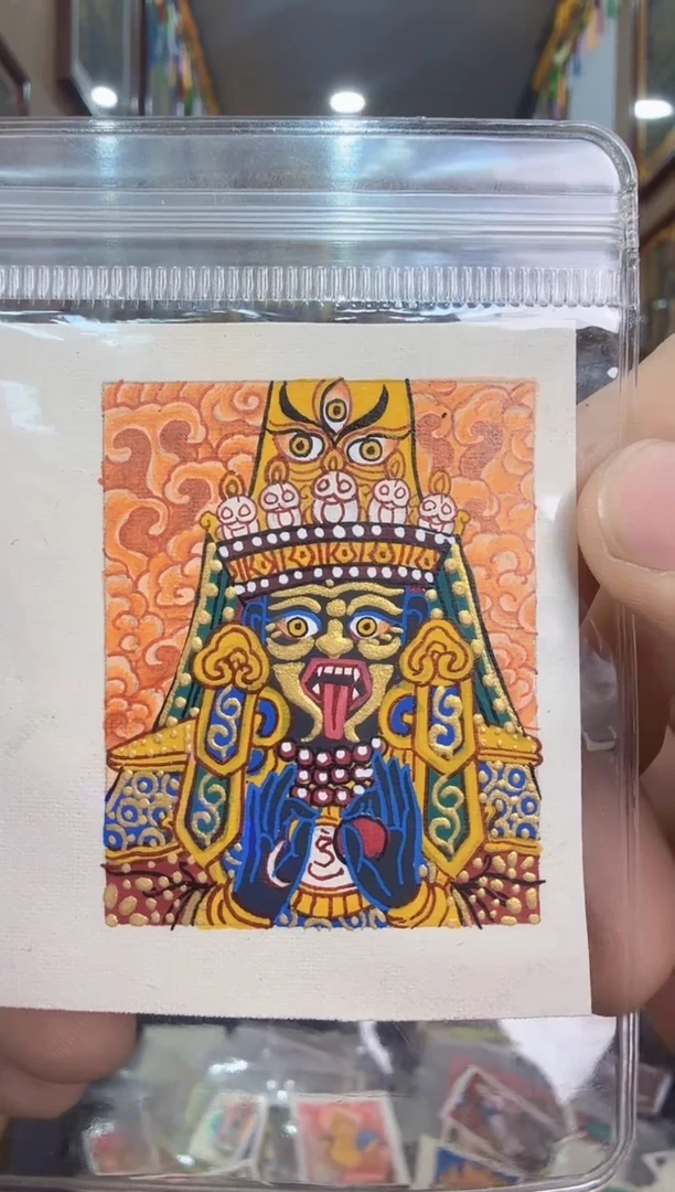 吊坠扎基拉姆-热贡纯手绘唐卡