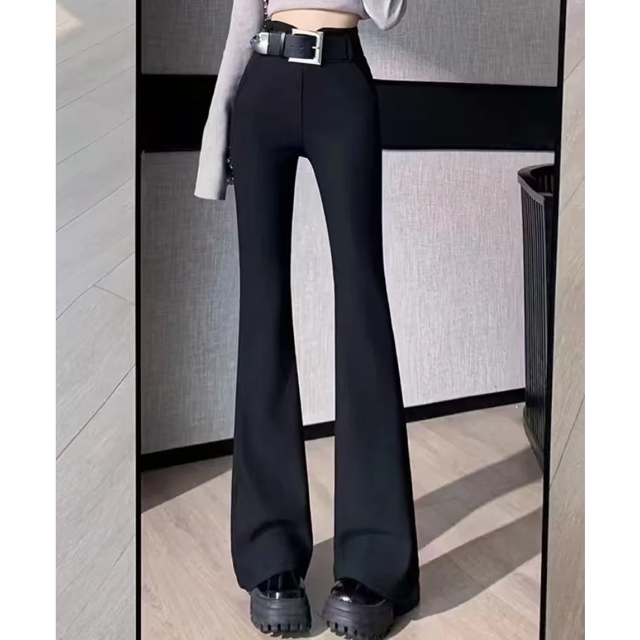 XIE4  显瘦百搭气质微喇裤88293