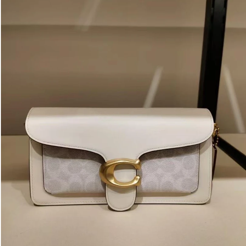 99新 COACH/蔻驰 【静文】白老花手提斜挎包/TS019841
