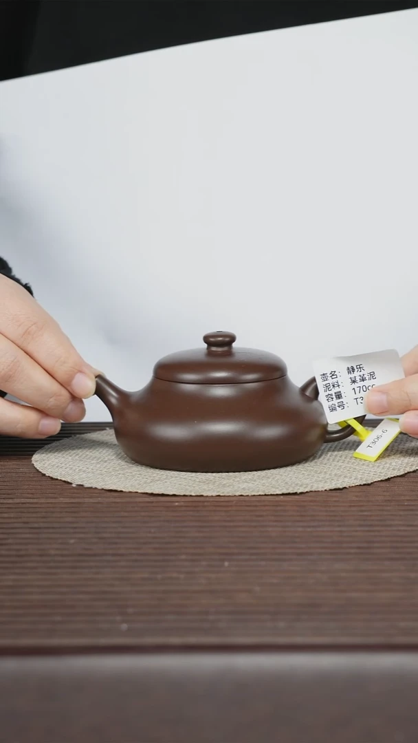 茶壶紫砂T306 某革泥 静乐 170cc