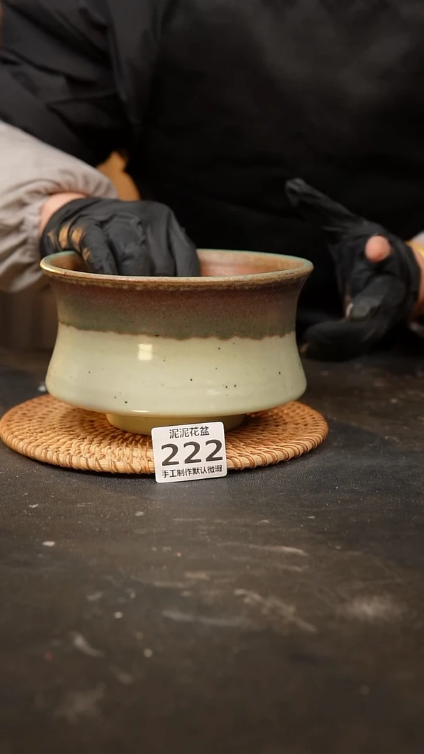 【闪购商品】瓷片景德镇陶瓷花盆