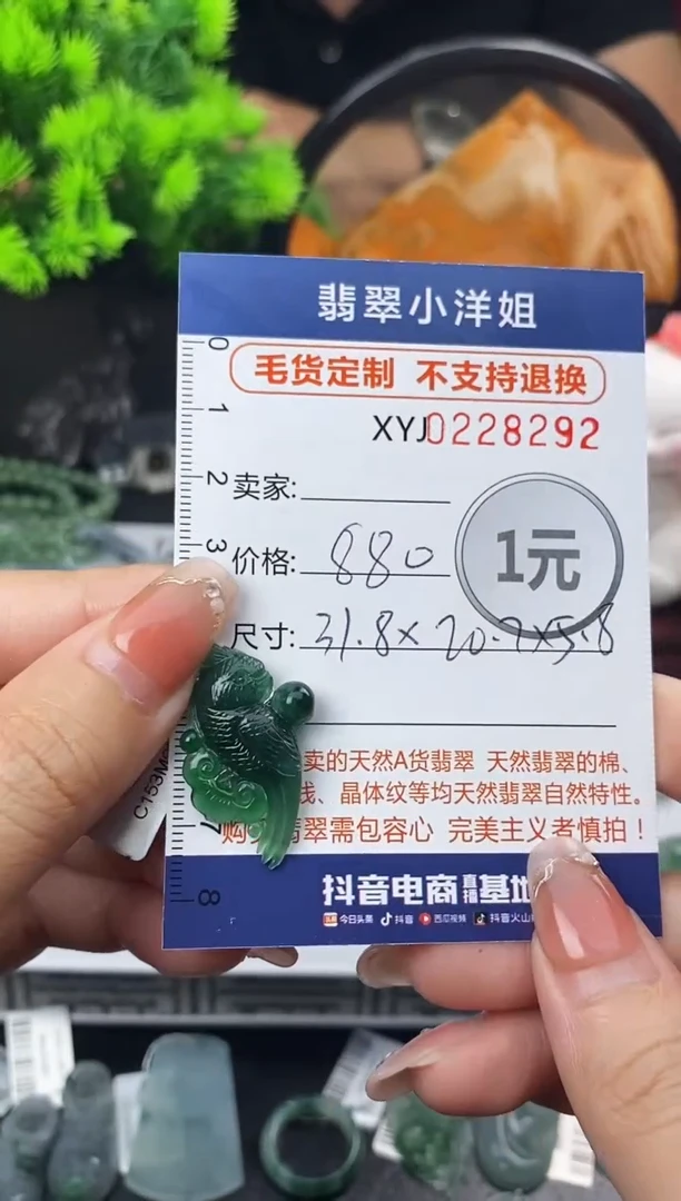 定制翡翠未镶嵌毛货商品不退换/ 8292