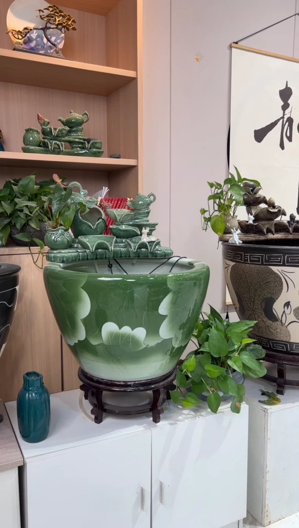 有机玻璃景德镇纯手工摆件666