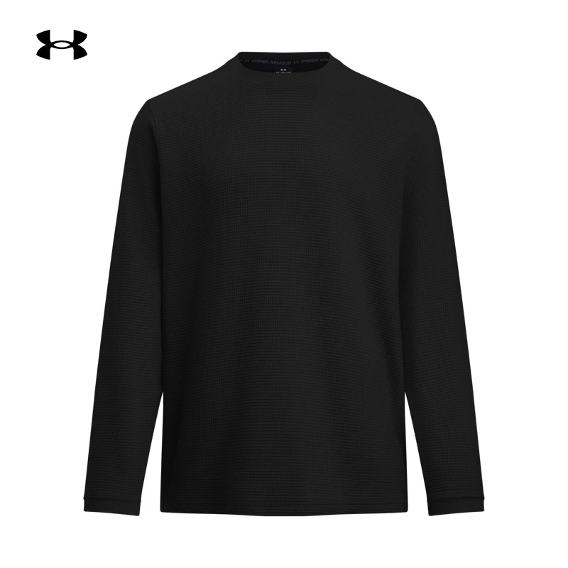 安德玛官方UA秋冬Expanse男子华夫格户外运动长袖T恤6005030