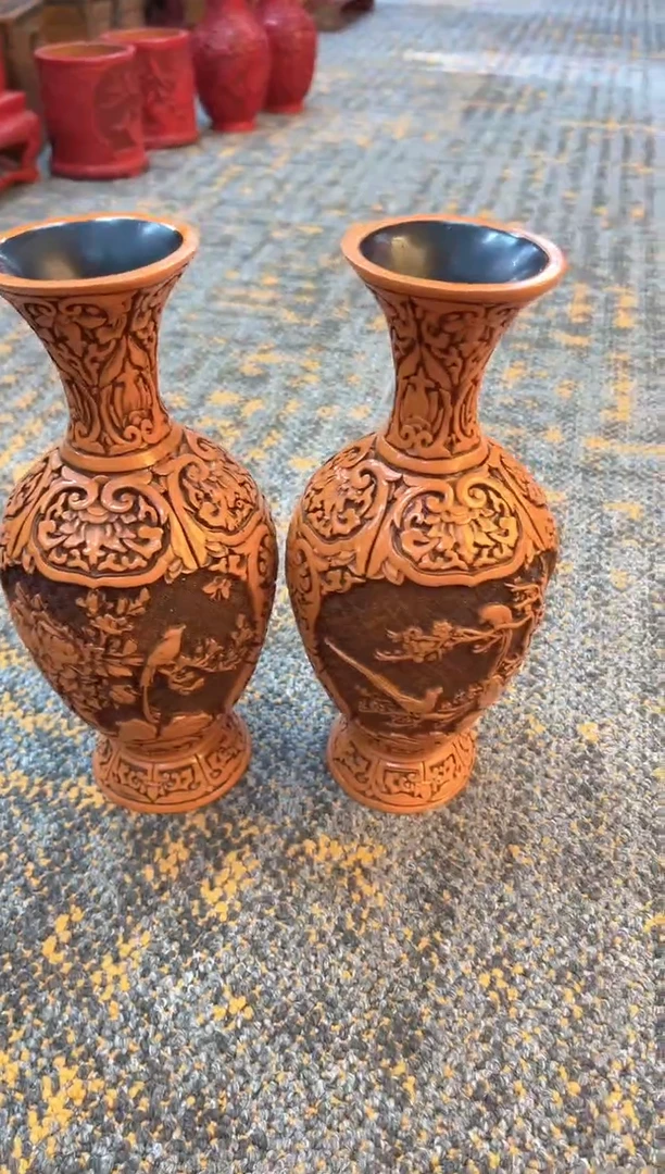 【晋博雅物】【漆器】对瓶004