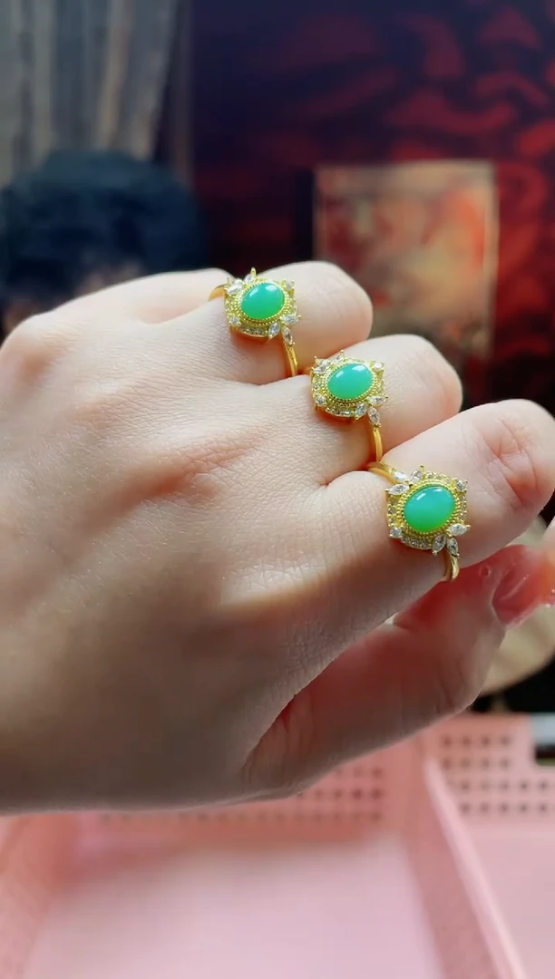 【闪购商品】玛瑙/玉髓戒指未镶嵌澳玉多样性发其一