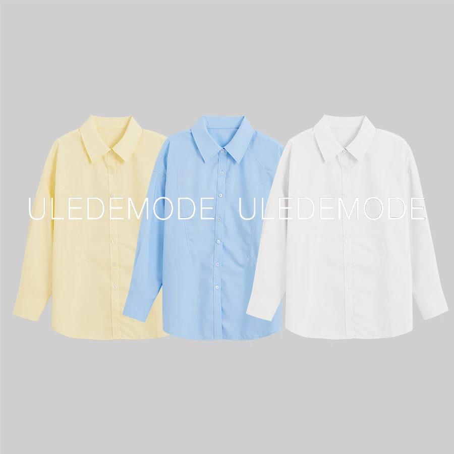 莫代尔免烫宽松立体剪裁休闲衬衫*LM262