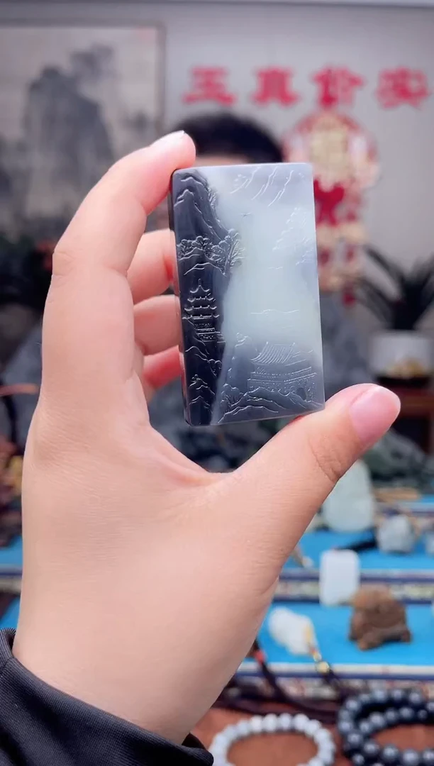 和田玉未镶嵌挂件1