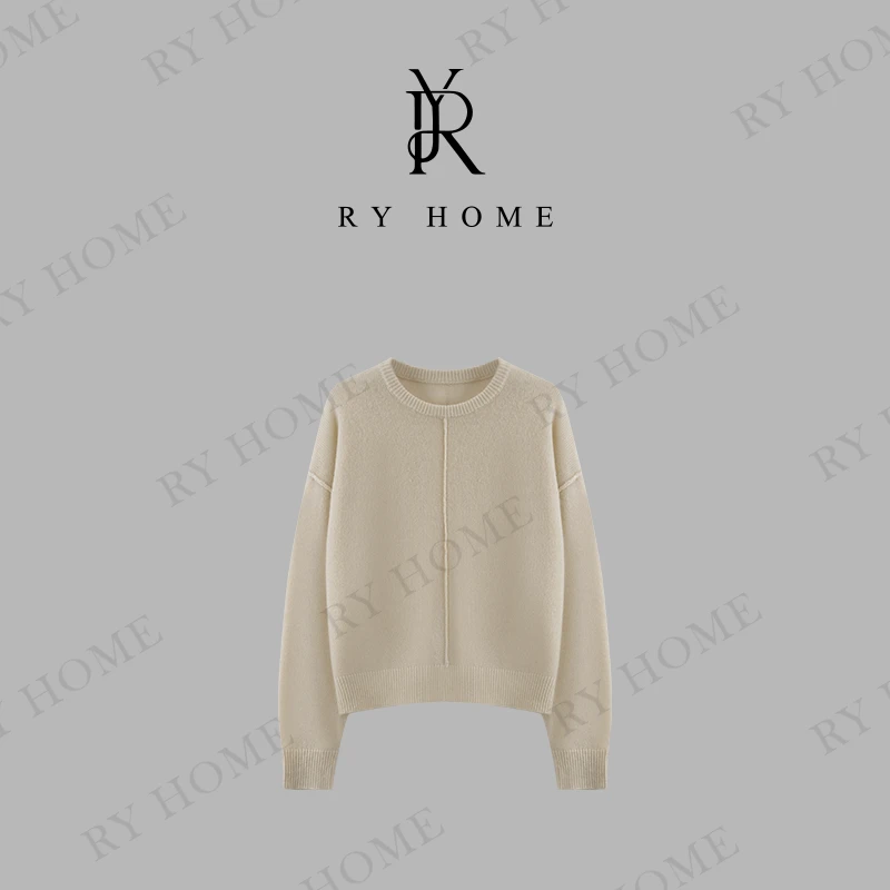 【容雨RYHOME】“云韶”绵羊毛＋莱赛尔＋羊驼毛长袖针织毛衣243T1759