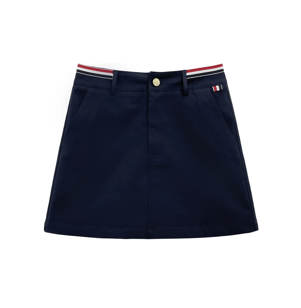 2025早春【都市女孩】春夏新款拼接A字百搭女士短裙112953