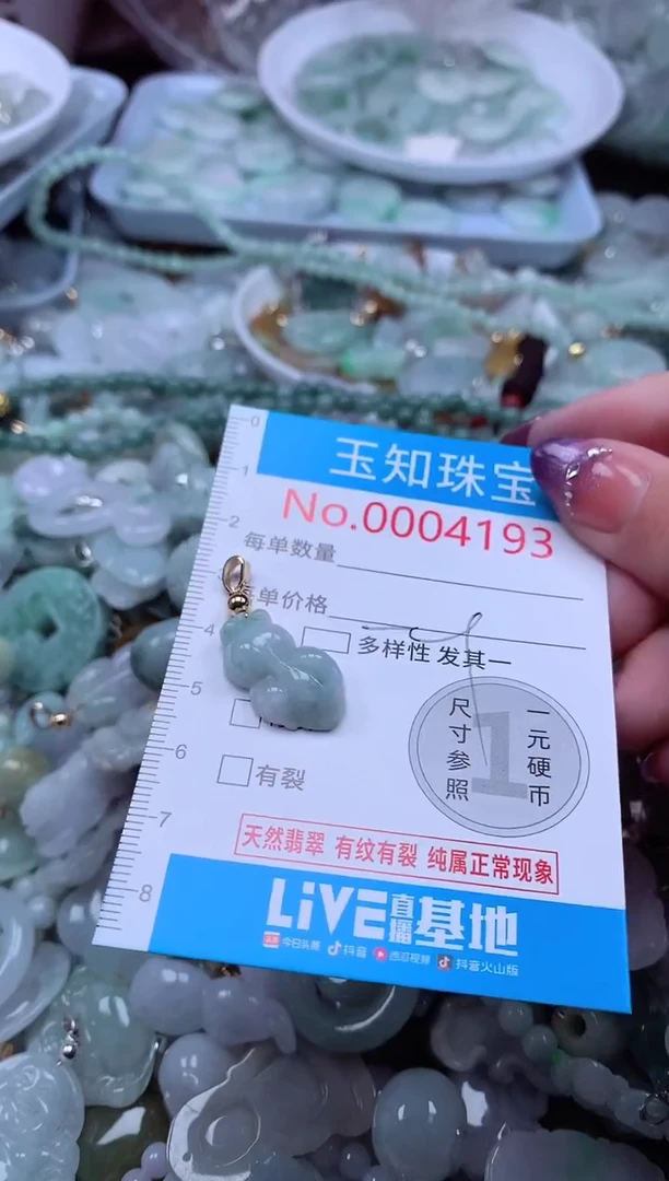 翡翠未镶嵌吊坠(不含链)4193