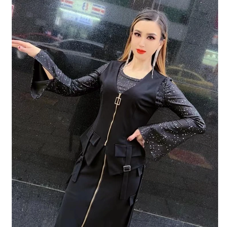 YZ通勤法式时尚套装修身显瘦女装服装韩版女士网红时尚休闲上衣