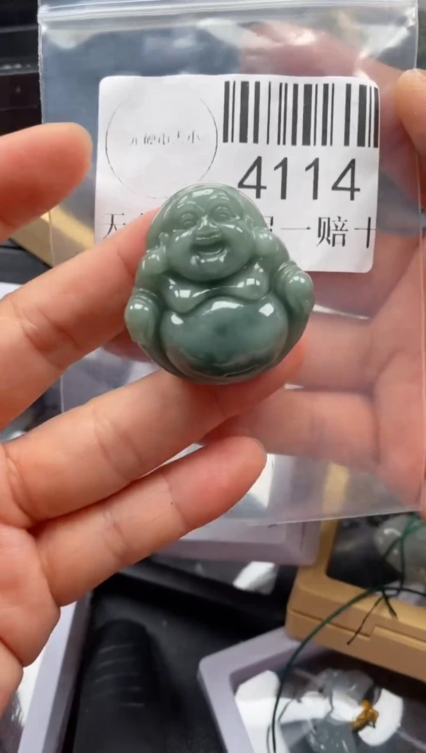 翡翠未镶嵌吊坠(不含链)4114