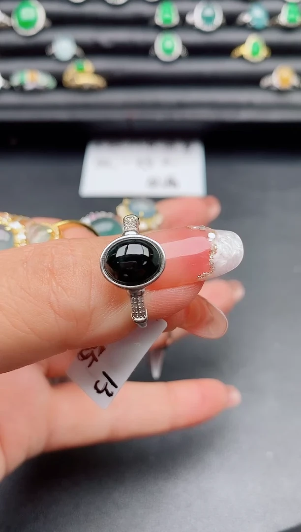 【闪购商品】翡翠戒指银S925镶嵌321321