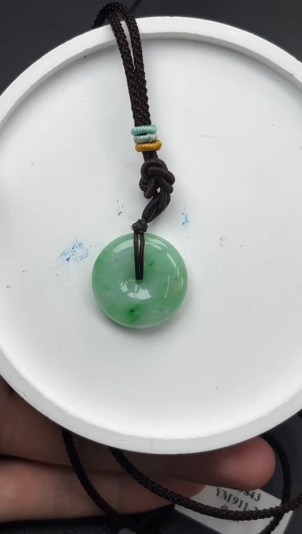 翡翠未镶嵌颈饰YM911-2平安扣