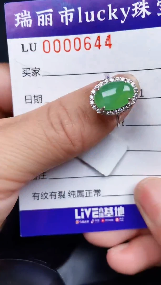 翡翠银S925镶嵌颈饰0644