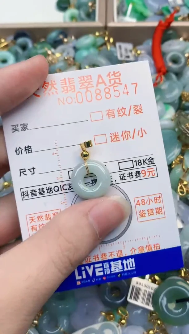 翡翠未镶嵌吊坠(不含链)1