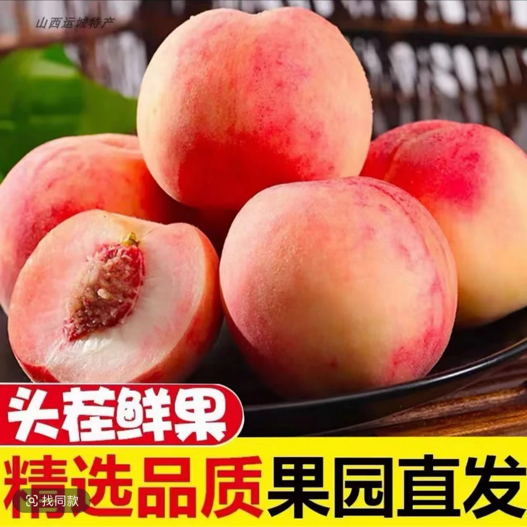【坏果包赔】红不软脆桃山西运城现摘脆甜可口清爽应季水果Y