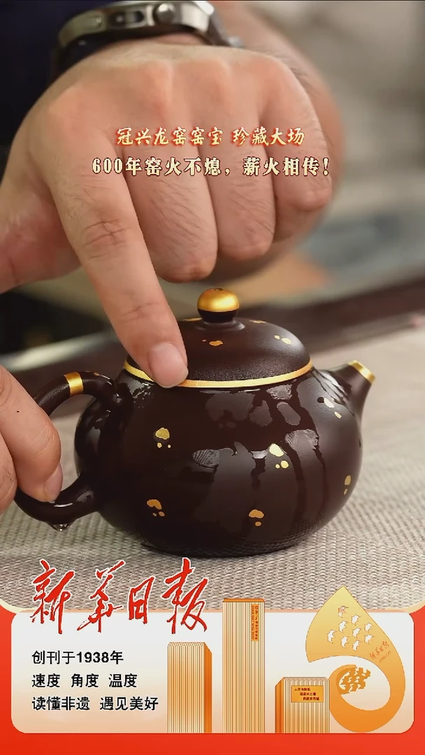 茶壶紫砂21老紫泥洒金文旦