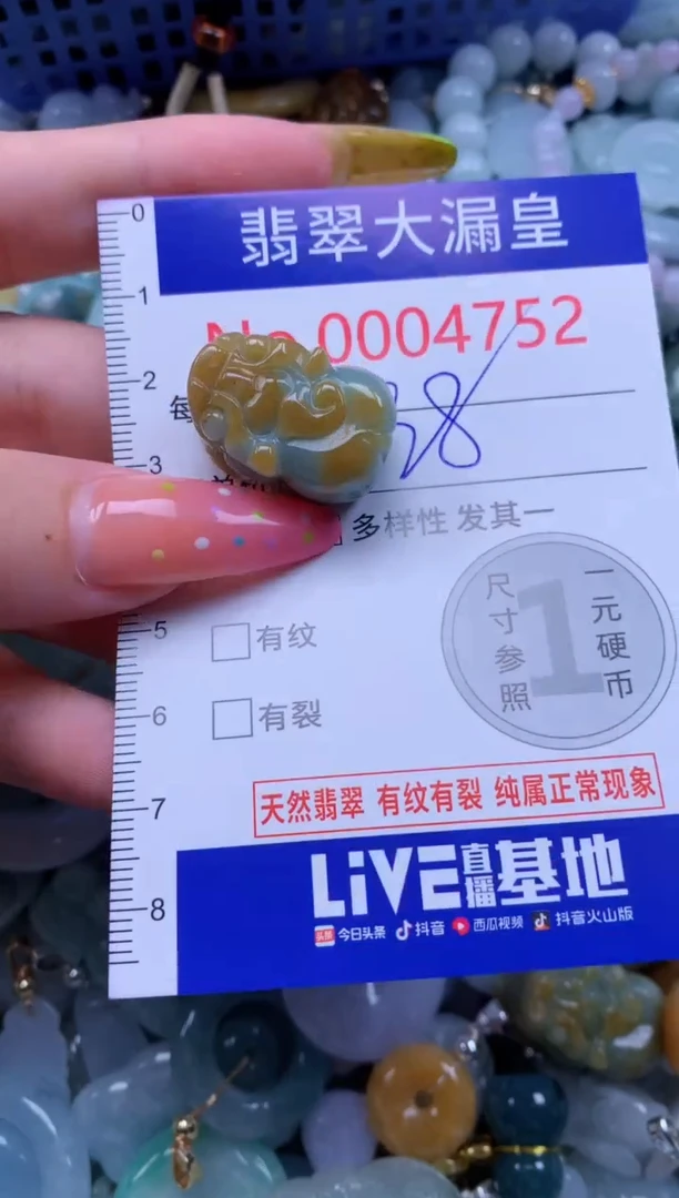 翡翠未镶嵌吊坠(不含链)4752