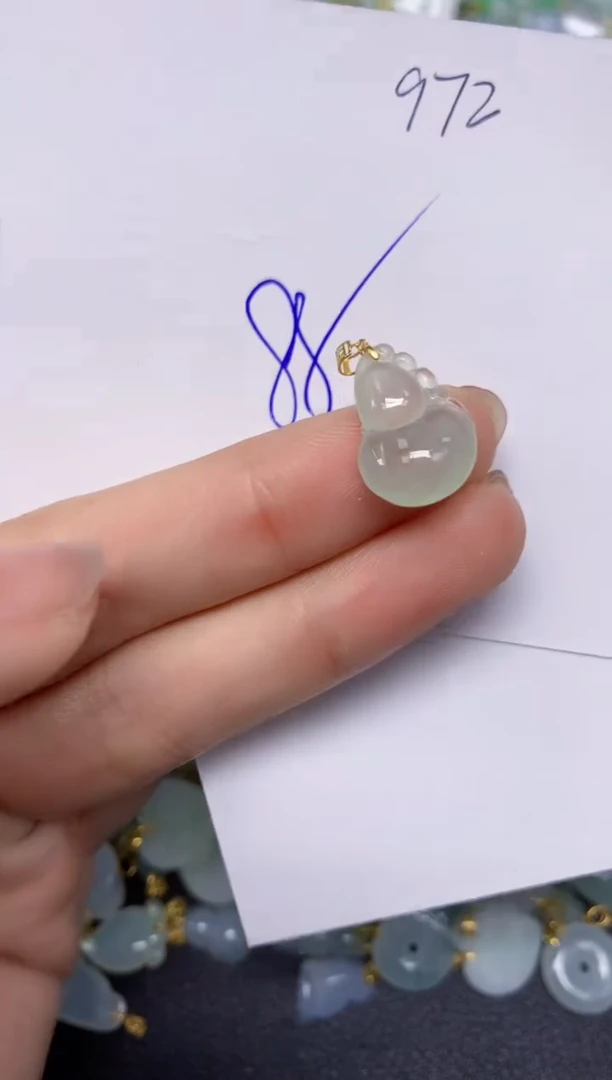 【闪购商品】翡翠颈饰18K金镶嵌 天然翡翠A货