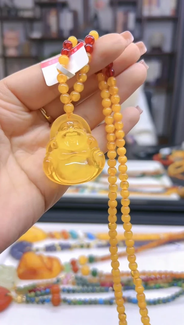 【闪购商品】蜜蜡毛衣链未镶嵌M267