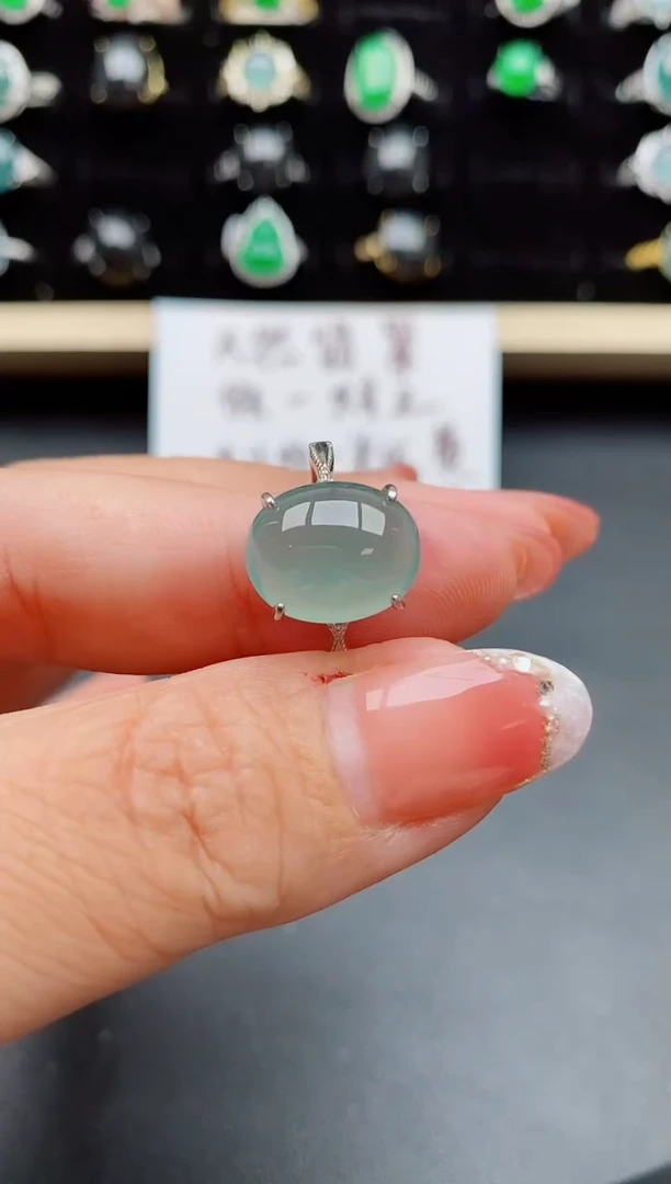 【闪购商品】翡翠戒指银S925镶嵌05800