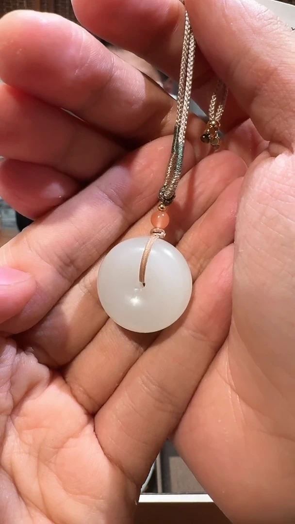 【闪购商品】和田玉吊坠未镶嵌1391 25mm平安扣