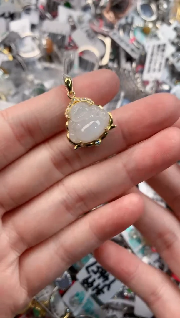 银S925镶嵌戒指翡翠2222----9