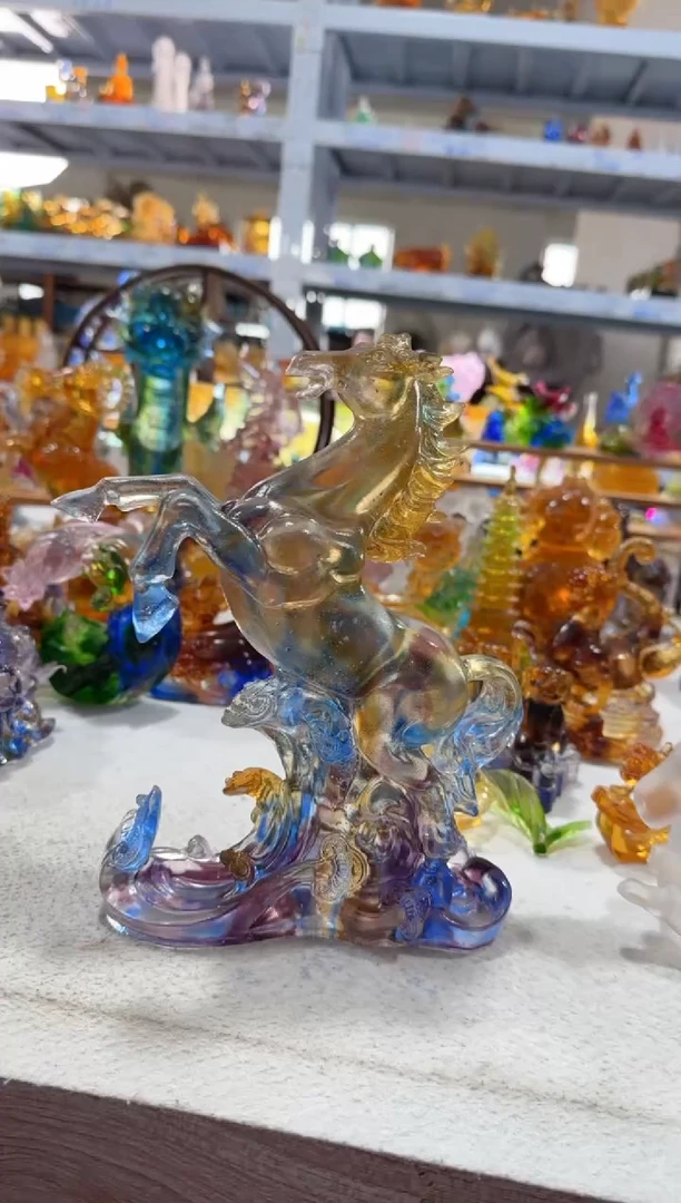 琉璃手工艺品940马摆件微瑕·不退不换·介意勿拍