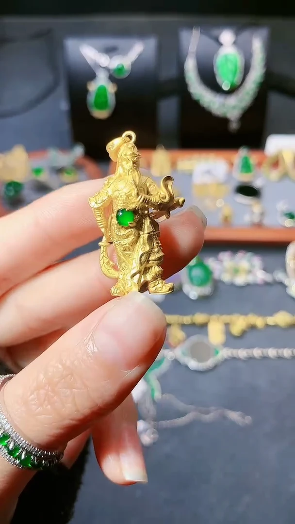 【闪购商品】翡翠颈饰银S925镶嵌吊坠