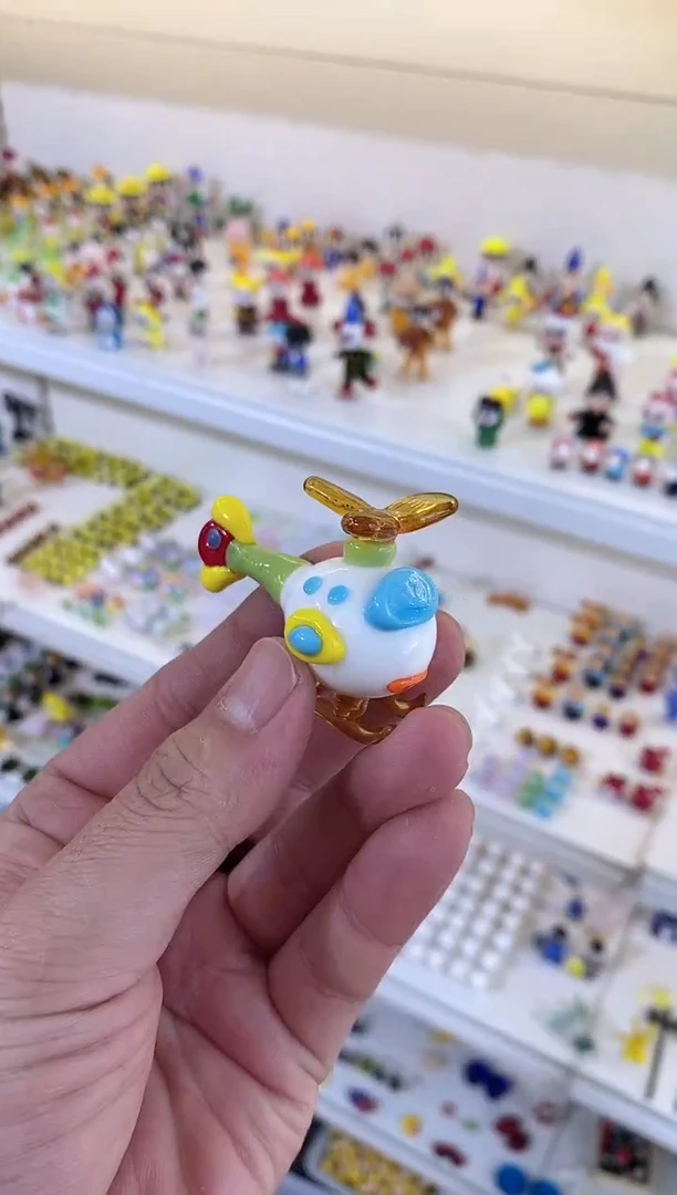 琉璃手工艺品飞机