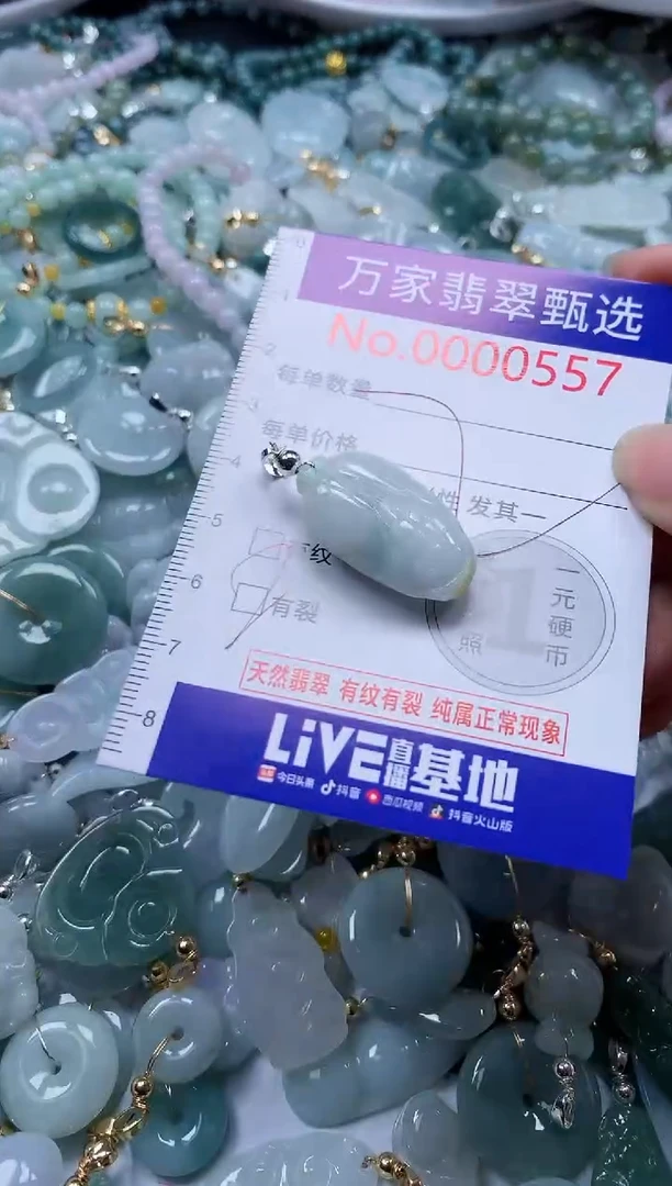 翡翠未镶嵌吊坠(不含链)557