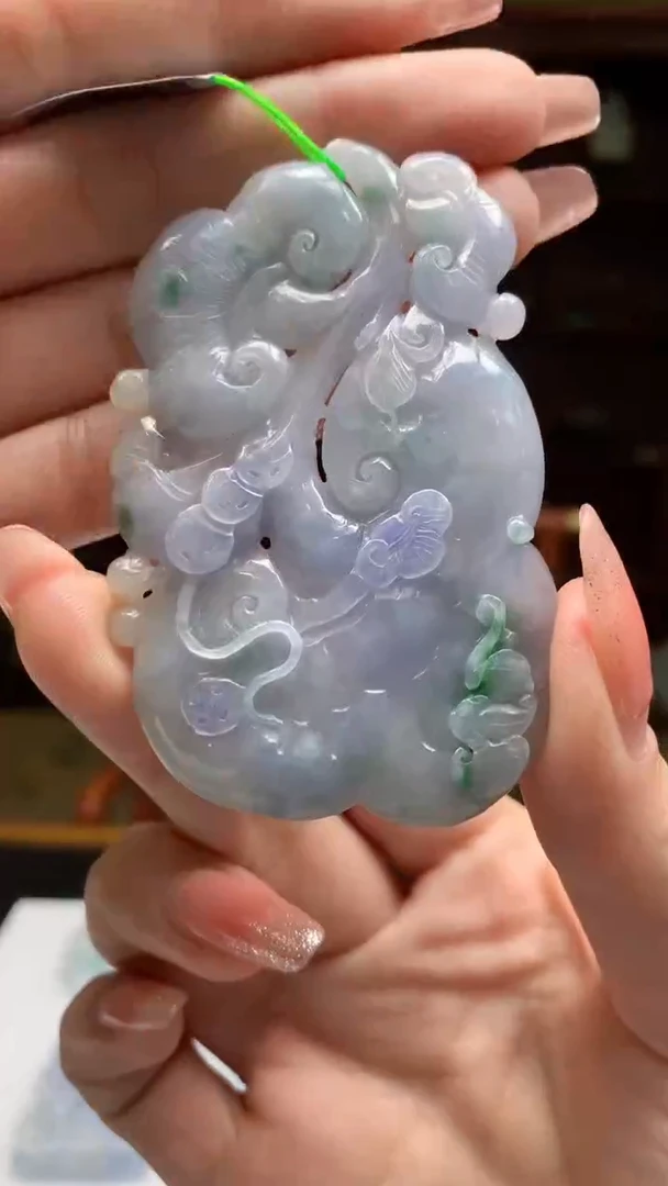 【闪购商品】定制翡翠未镶嵌1081ry-毛货挂件35