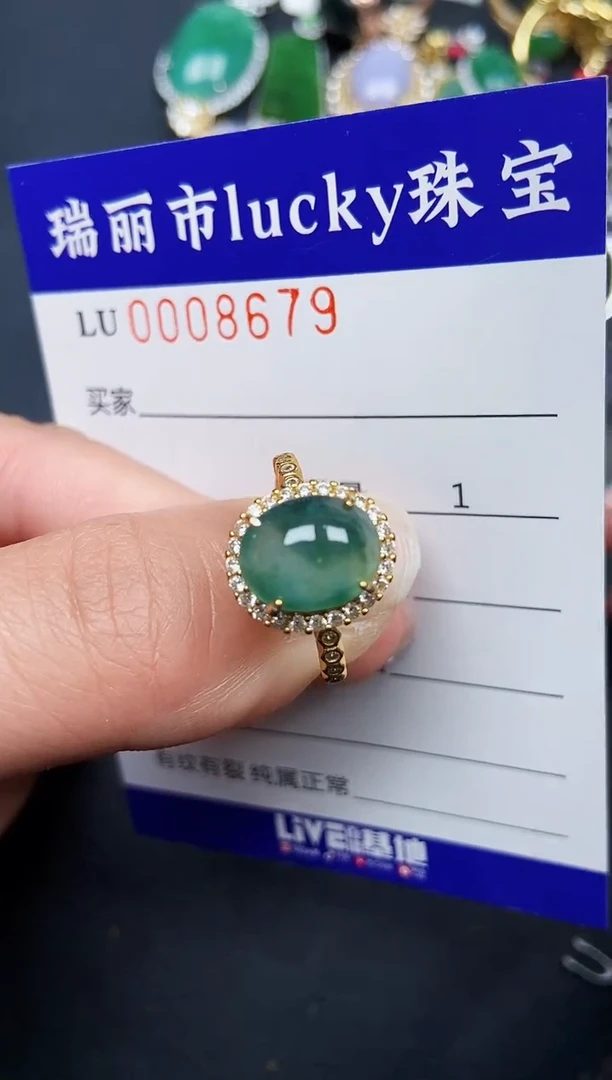 【闪购商品】翡翠颈饰银S925镶嵌8679