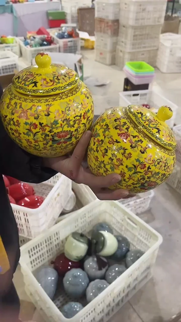 【闪购商品】摆件陶瓷茶叶罐储物罐