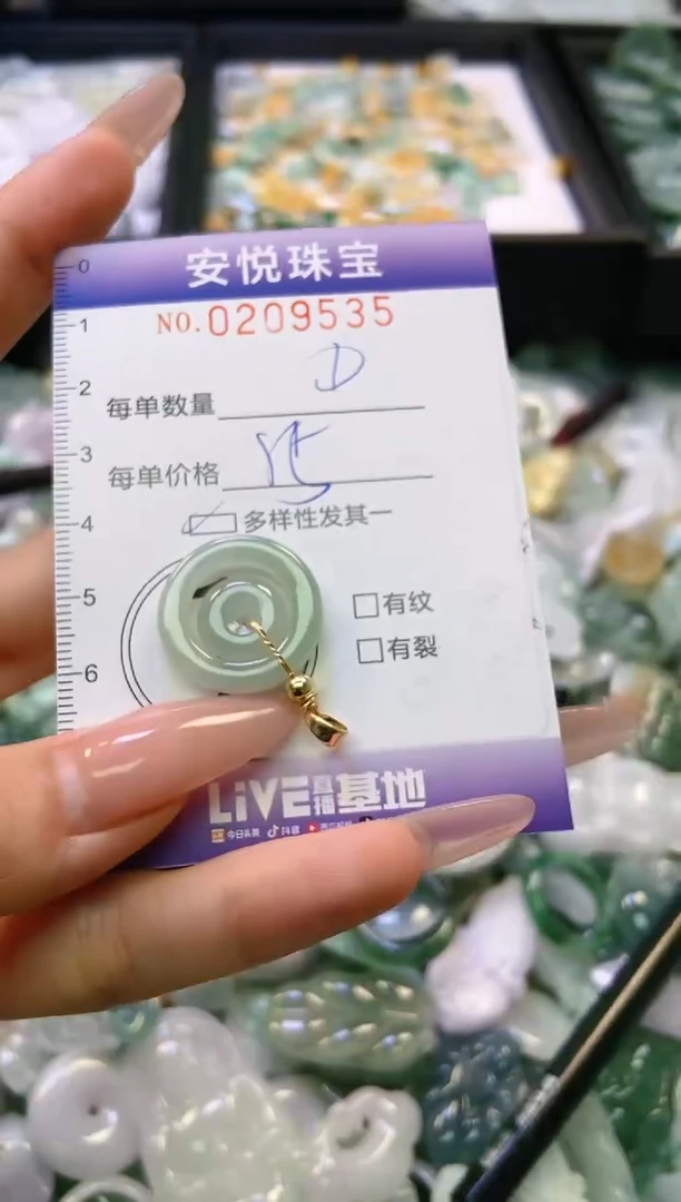 翡翠未镶嵌颈饰闪购0209535多样性发其一