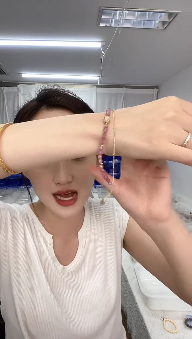 手链14K金镶嵌碧玺天然珠宝多样性发其一