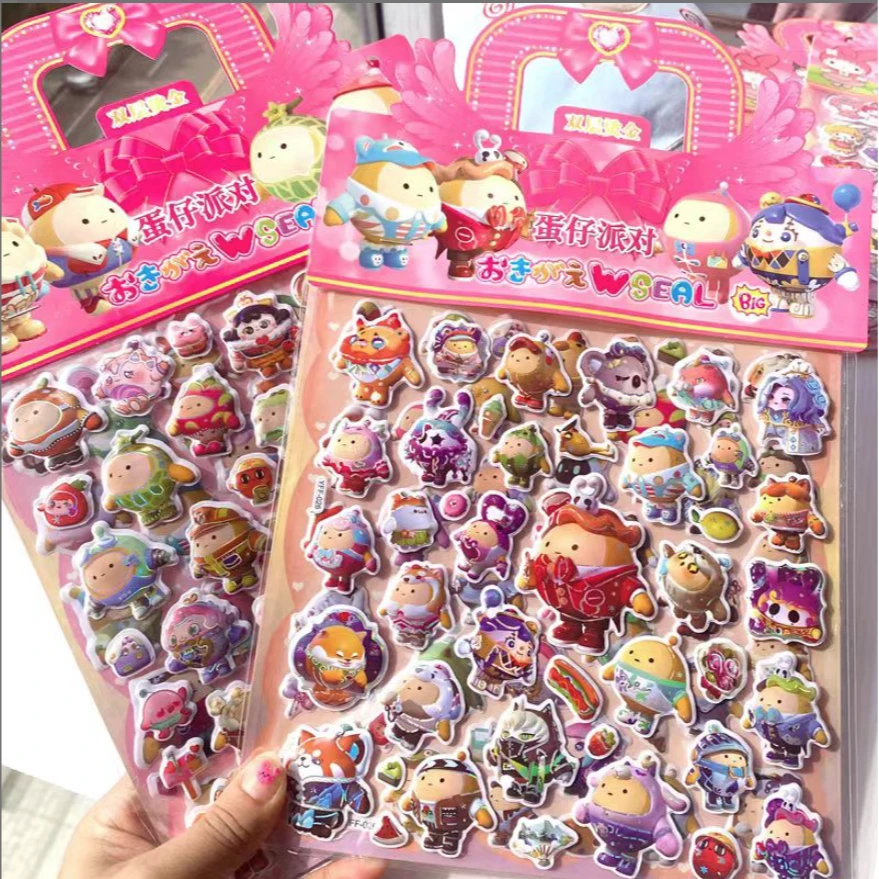 卡通泡泡贴纸  款式多样  发20包