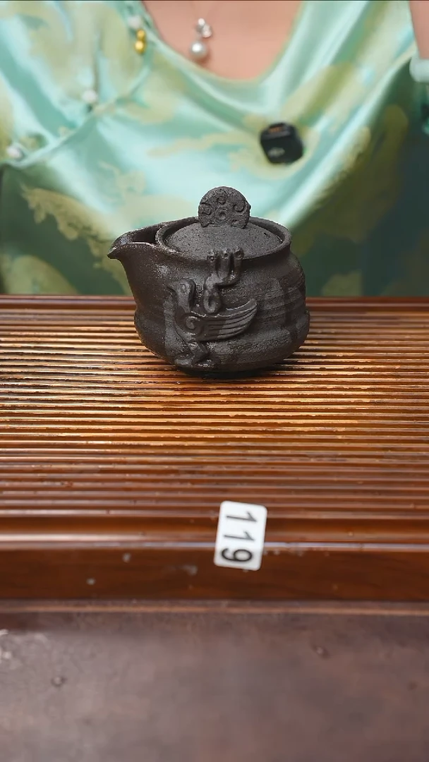万古烧粗陶手工茶具