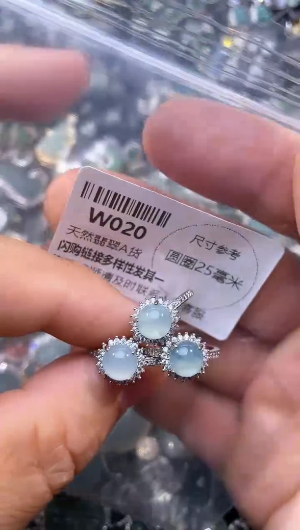 【闪购商品】翡翠颈饰未镶嵌W020戒指 多样性发其一