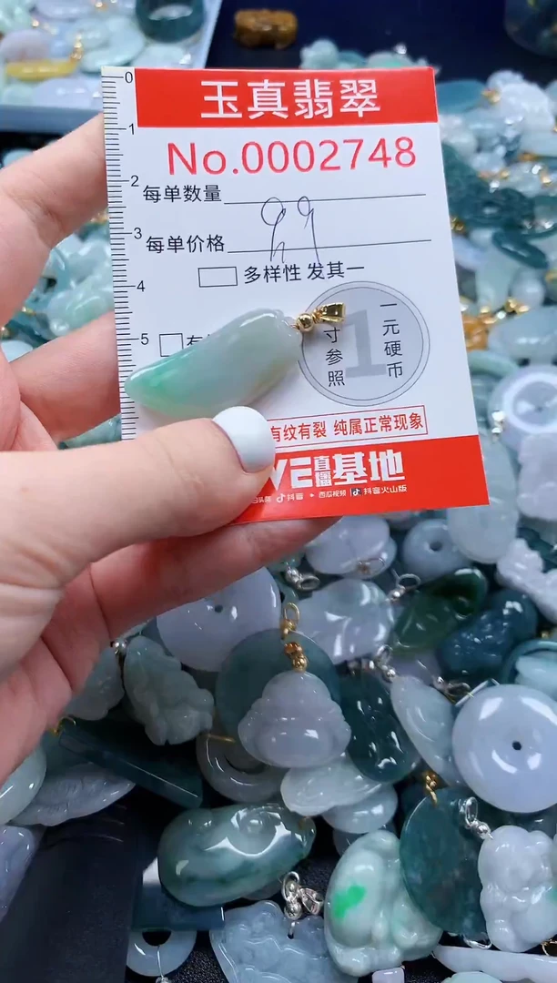 翡翠未镶嵌吊坠(不含链)2748