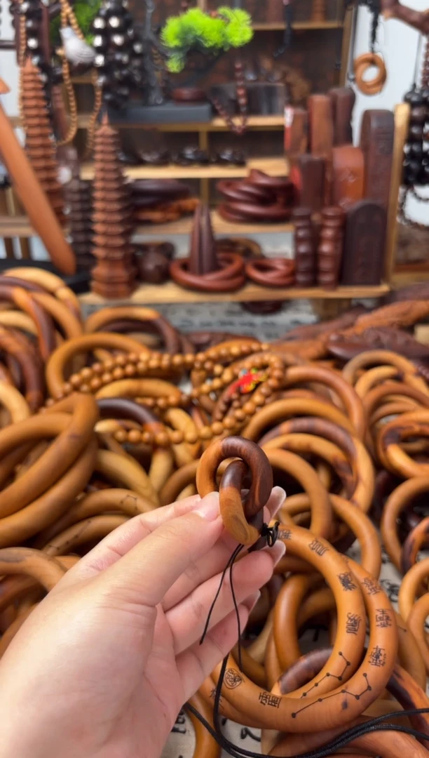 木1.5圈口桃木乾坤圈