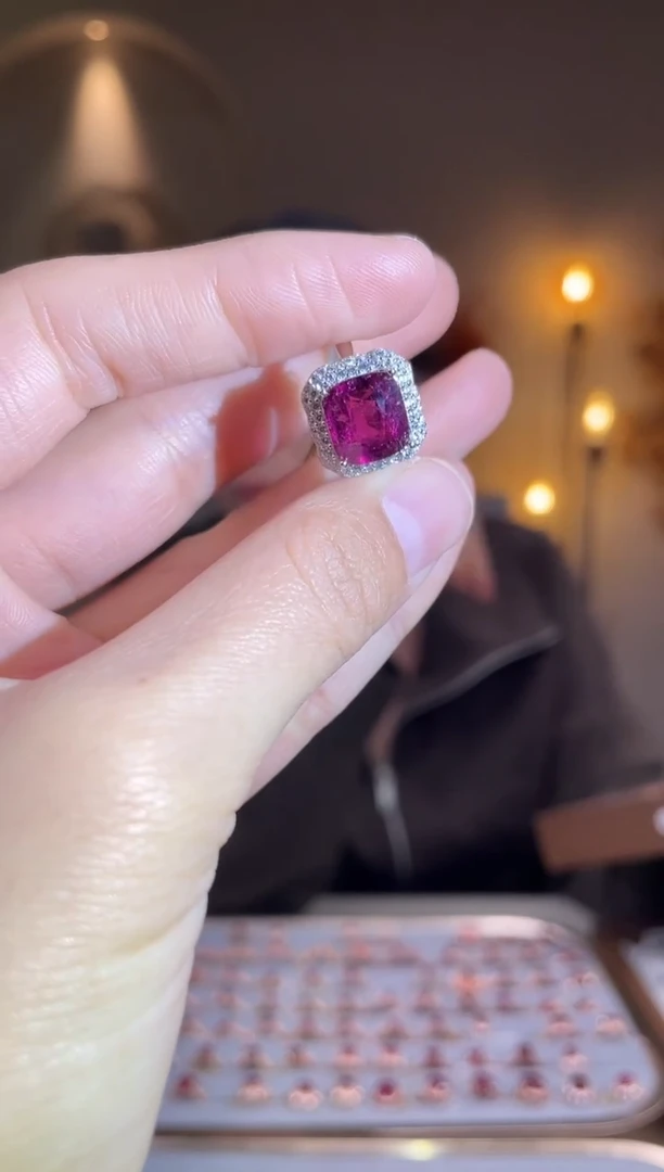 银S925镶嵌手饰碧玺手饰