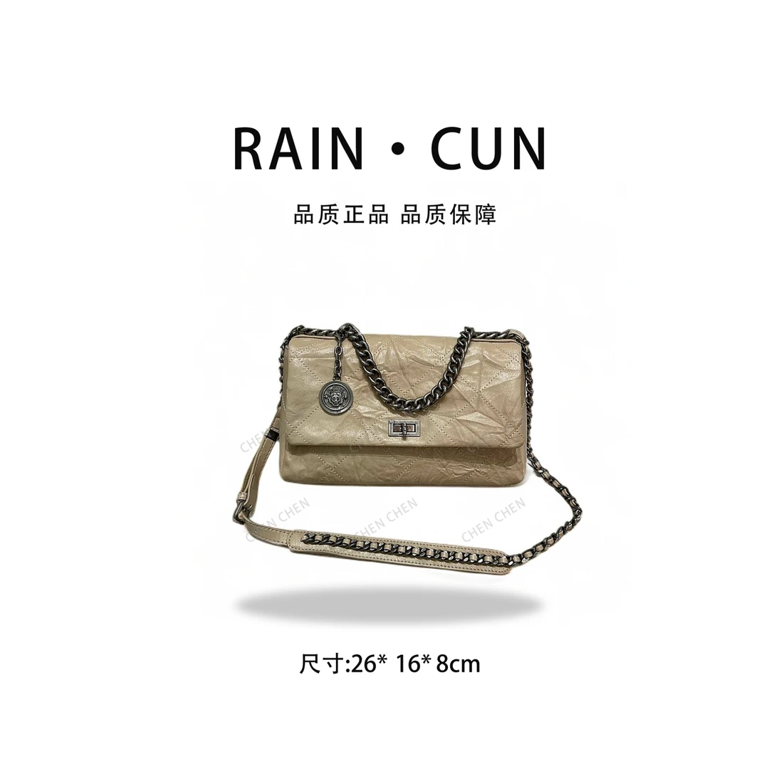 【YI CHEN】ZT-D7088-奶油杏-高定轻奢时尚百搭潮流女士包包