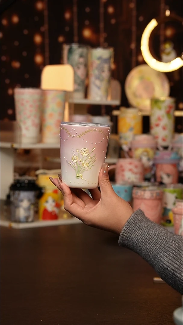 (玉泥）景德镇手工手绘文创陶瓷杯