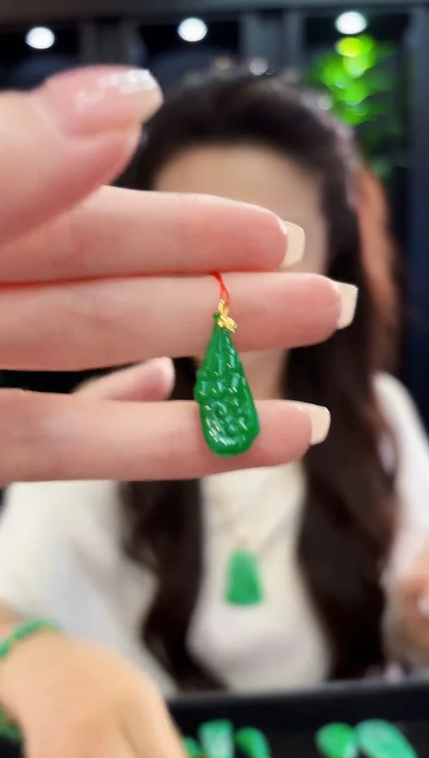 吊坠(不含链)18K金镶嵌翡翠 缅料A货/支持复检/一件