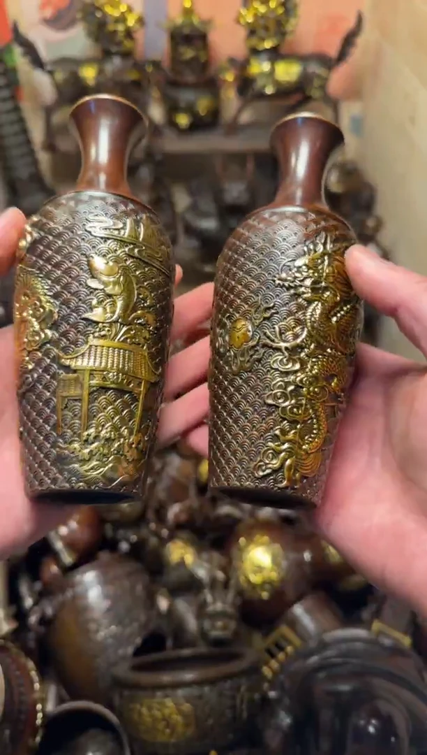 精品专属链接---【鱼跃龙门赏瓶/对】